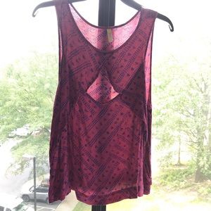 Free people key hole  top- L